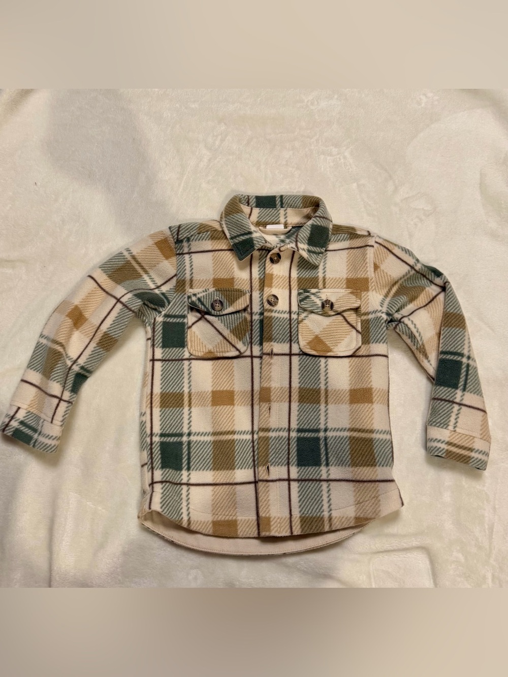 4T fleece shacket